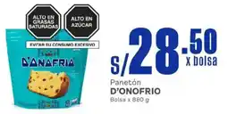 Makro D'onofrio panetón bolsa oferta