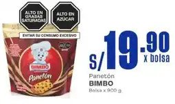 Makro Bimbo panetón bolsa oferta