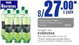 Makro Evervess cinger ale oferta