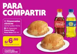 Tambo Empanadas clásicas + Coca-Cola/Inka Kola oferta