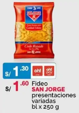 Plaza Vea San jorge fideo presentaciones variadas oferta