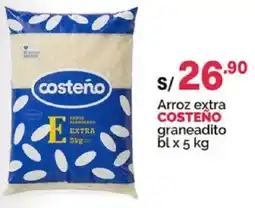 Plaza Vea Costeño arroz extra graneadito oferta