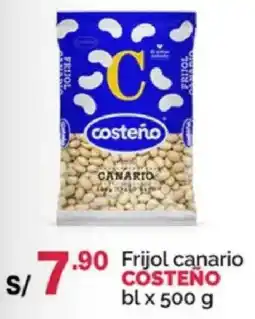 Plaza Vea Cósteño frijol canario oferta