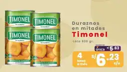 Vega Timonel duraznos en mitades oferta