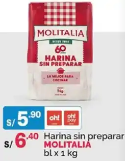 Plaza Vea Molitalia harina sin preparar oferta