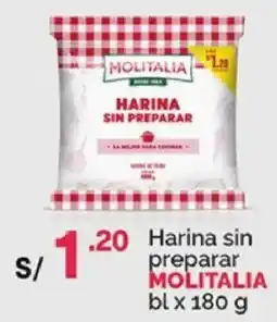 Plaza Vea Molitalia harina sin preparar oferta