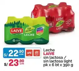 Plaza Vea Laive leche sin lactosa / sin lactosa light oferta