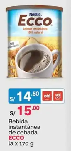 Plaza Vea Ecco bebida instantánea de cebada oferta