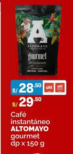 Plaza Vea Altomayo café instantáneo gourmet oferta