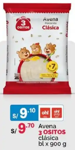 Plaza Vea 3 ositos avena clásica oferta