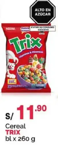 Plaza Vea Trix cereal oferta