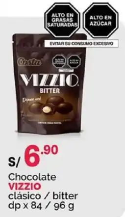 Plaza Vea Vizzio chocolate clásico / bitter oferta
