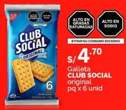 Plaza Vea Club social galleta original oferta