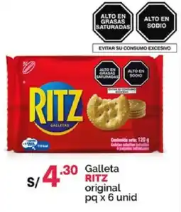 Plaza Vea Ritz galleta original oferta