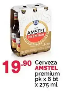 Plaza Vea Amstel cerveza premium oferta