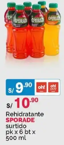 Plaza Vea Sporade rehidratante surtido oferta