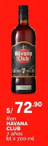 Plaza Vea Havana club ron oferta