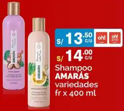 Plaza Vea Amarás shampoo variedades oferta