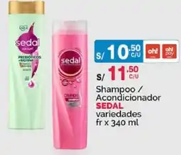 Plaza Vea Sedal shampoo / acondicionador variedades oferta