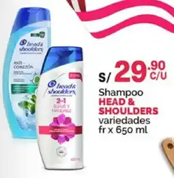 Plaza Vea Head & shoulders shampoo variedades oferta