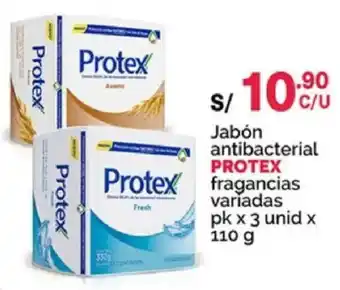 Plaza Vea Protex jabón antibacterial fragancias variadas oferta