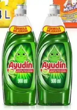 Plaza Vea Ayudín lavavajillas líquido limón y sábila oferta