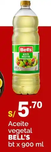 Plaza Vea Bell's aceite vegetal oferta