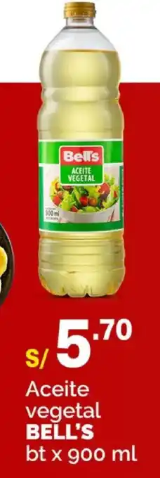 Plaza Vea Bell's aceite vegetal oferta