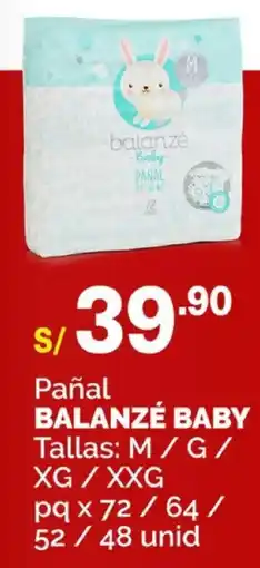 Plaza Vea Balanzé baby pañal oferta
