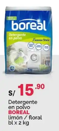 Plaza Vea Boreal detergente en polvo limón / floral oferta