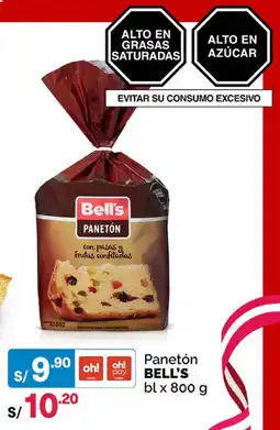Plaza Vea Bell's panetón oferta