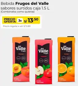 Metro Del valle frugos bebida sabores surtidos oferta