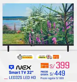 Metro Nex smart tv 32" oferta
