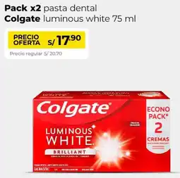 Metro Colgate pasta dental luminous white oferta
