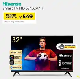 Metro Hisense smart tv hd 32" oferta