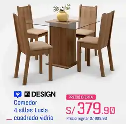 Metro Comedor 4 sillas lucia oferta