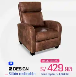 Metro Design sillón reclinable oferta