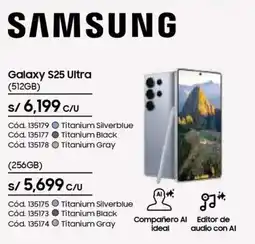 Hiraoka Samsung galaxy S25 ultra oferta