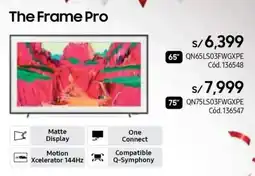 Hiraoka Samsung the frame pro tv 65" oferta