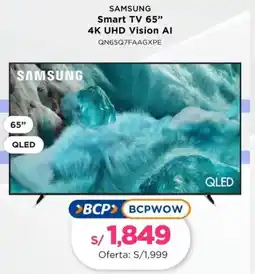 La Curacao Samsung smart tv 65" oferta