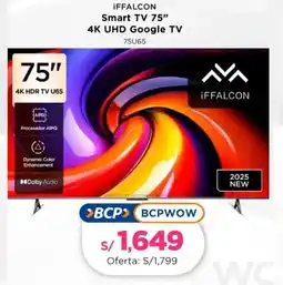 La Curacao Iffalcon smart tv 75” oferta