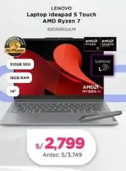 La Curacao Lenovo laptop ideapad 5 touch oferta