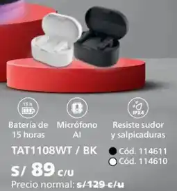 Hiraoka Philips TAT1108WT / BK oferta