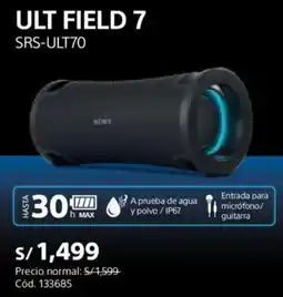 Hiraoka Sony ULT FIELD 7 SRS-ULT70 oferta