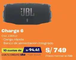 Hiraoka Jbl charge 6 oferta