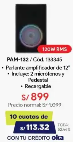 Hiraoka Parlante amplificador PAM-132 oferta