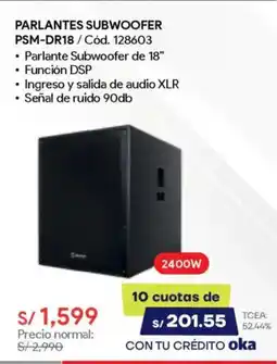 Hiraoka Parlantes subwoofer oferta