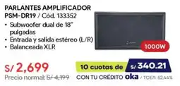 Hiraoka Parlantes amplificador oferta