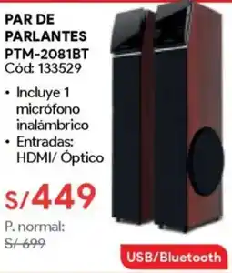 Hiraoka Par de parlantes oferta
