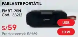 Hiraoka Parlante portátil PMBT-75N oferta